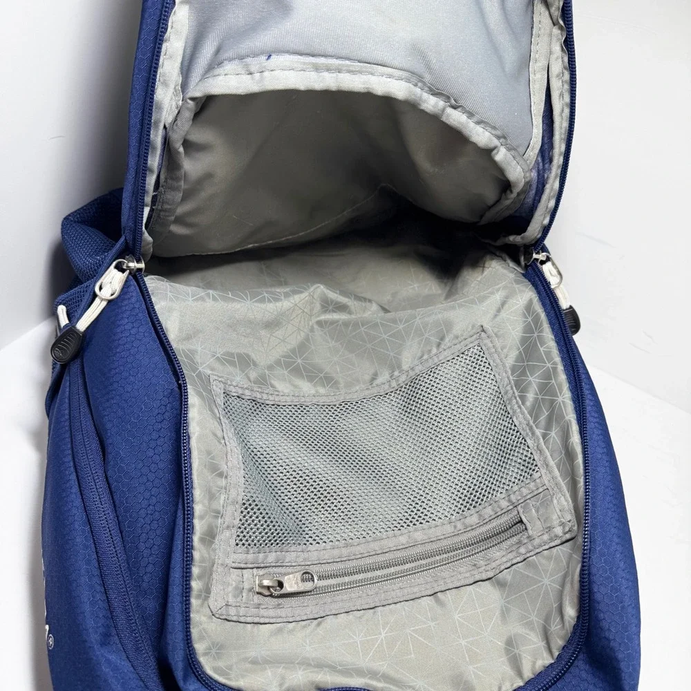 High Sierra Blue Honeycomb Ripstop Backpack Laptop Sleeve School Travel Bag